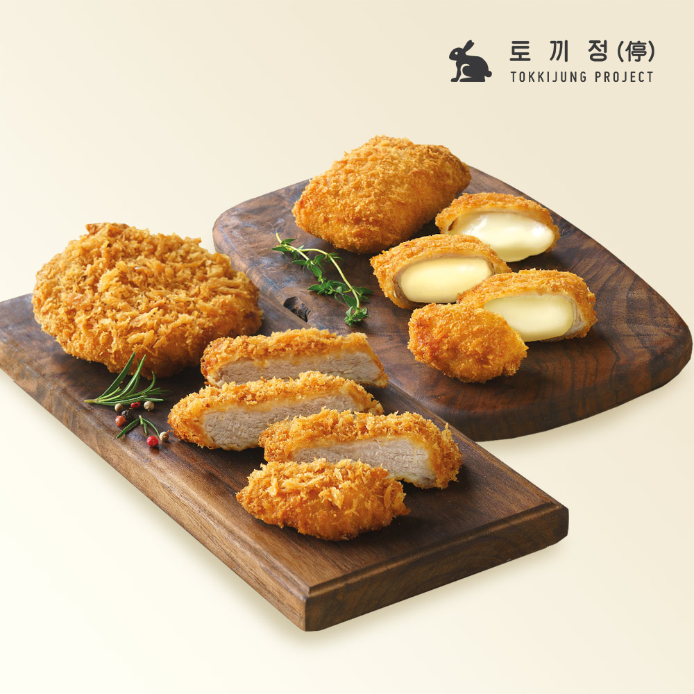 토끼정 통등심가츠 3개 + 통모짜 치즈 가츠 3개 + 카레 돈가츠소스1개