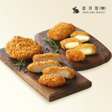 토끼정 통등심가츠 3개 + 통모짜 치즈 가츠 3개 + 카레 돈가츠소스1개